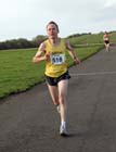 Conrad Franks (Gateshead) and eventual winner Nigel Rackham (Metros) lead  the Newcastle Town Moor Marathon. Photo: David T. Hewitson/Sports for All Pics